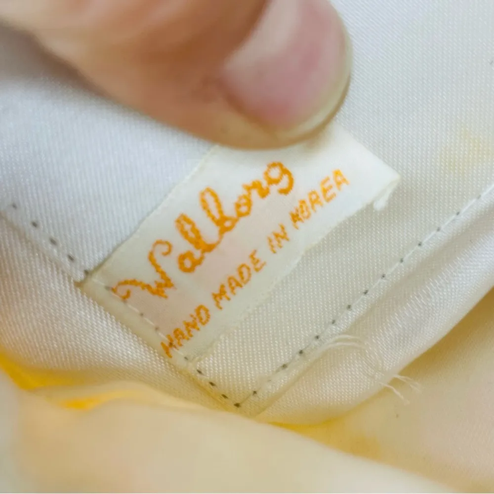 Vintage Walborg Seed Beaded Evening Bag clutch purse with beaded strap White - Image 8