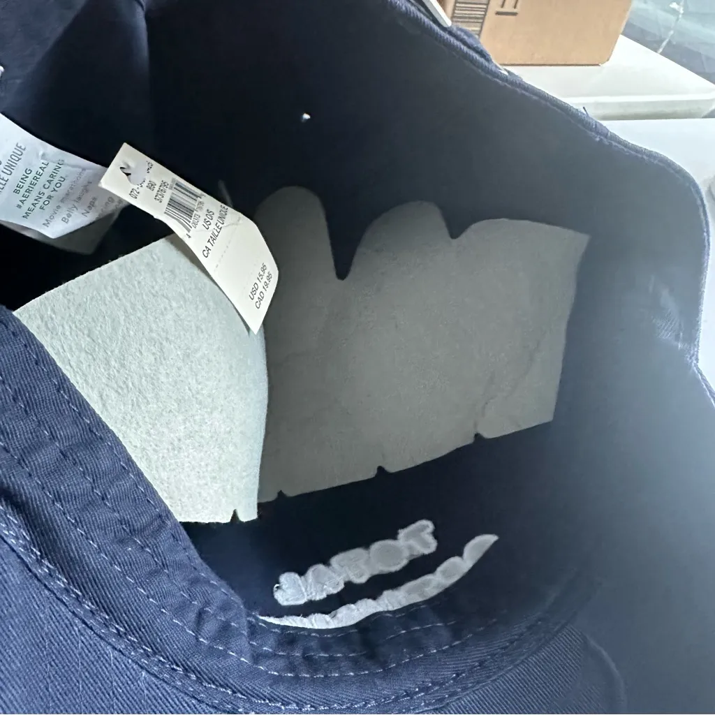 Aerie Women’s Navy Blue “Total Optimist” Distressed Hat NWT - Image 7