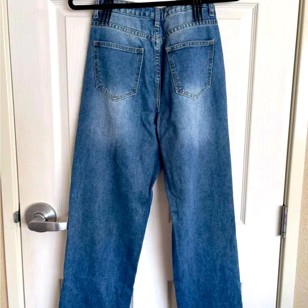 Source Unknown Butterfly blue jeans - Image 2