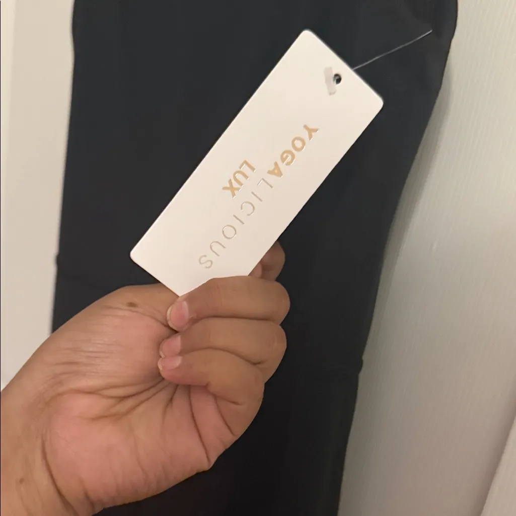 Yogalicious Classic Black Jumpsuit L NWT - Image 2