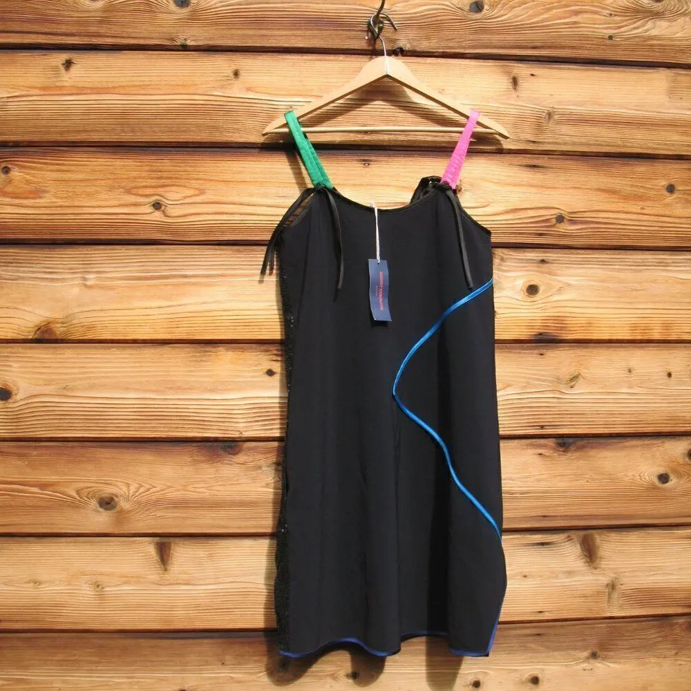 NWT Harvey Faircloth Asymmetrical Sequin Dress Black Size 4 - Image 7