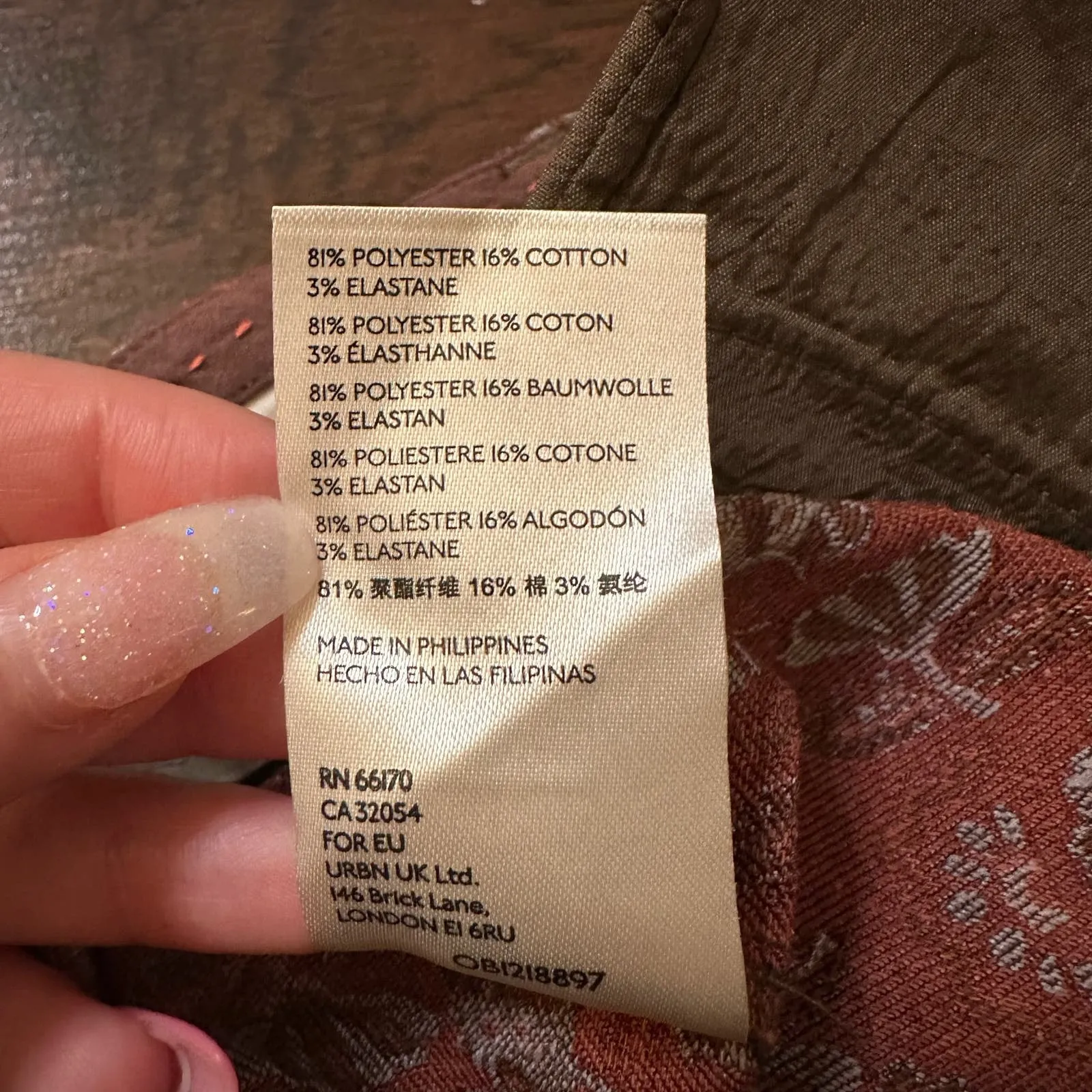 Anthropologie the essential slim brown floral print pants size 2 - Image 9