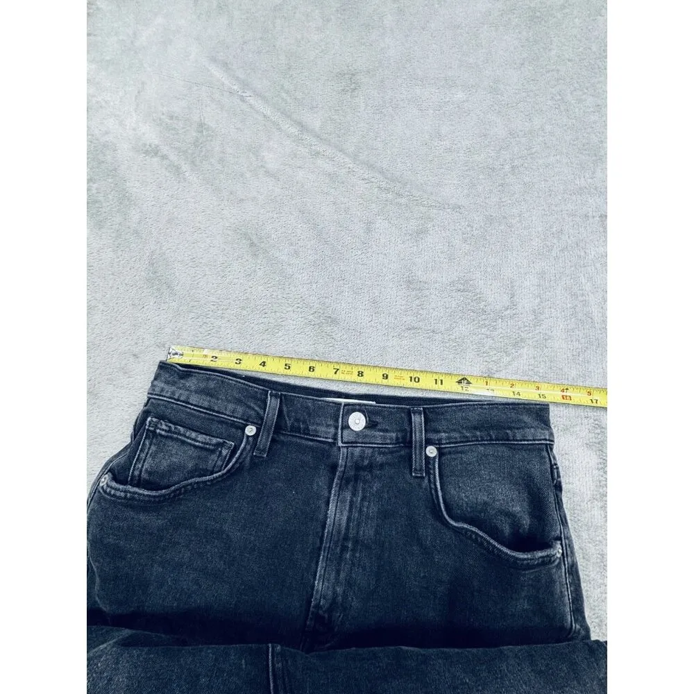 Citizens of Humanity Women Straight & Pencil Midi Skirt 29 Blue Denim Front Slit - Image 3