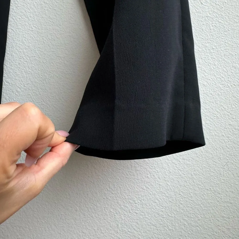 Aritzia Wilfred Crepe Darontal Pull On Cropped Pants Trousers Black Size 6 Small - Image 8