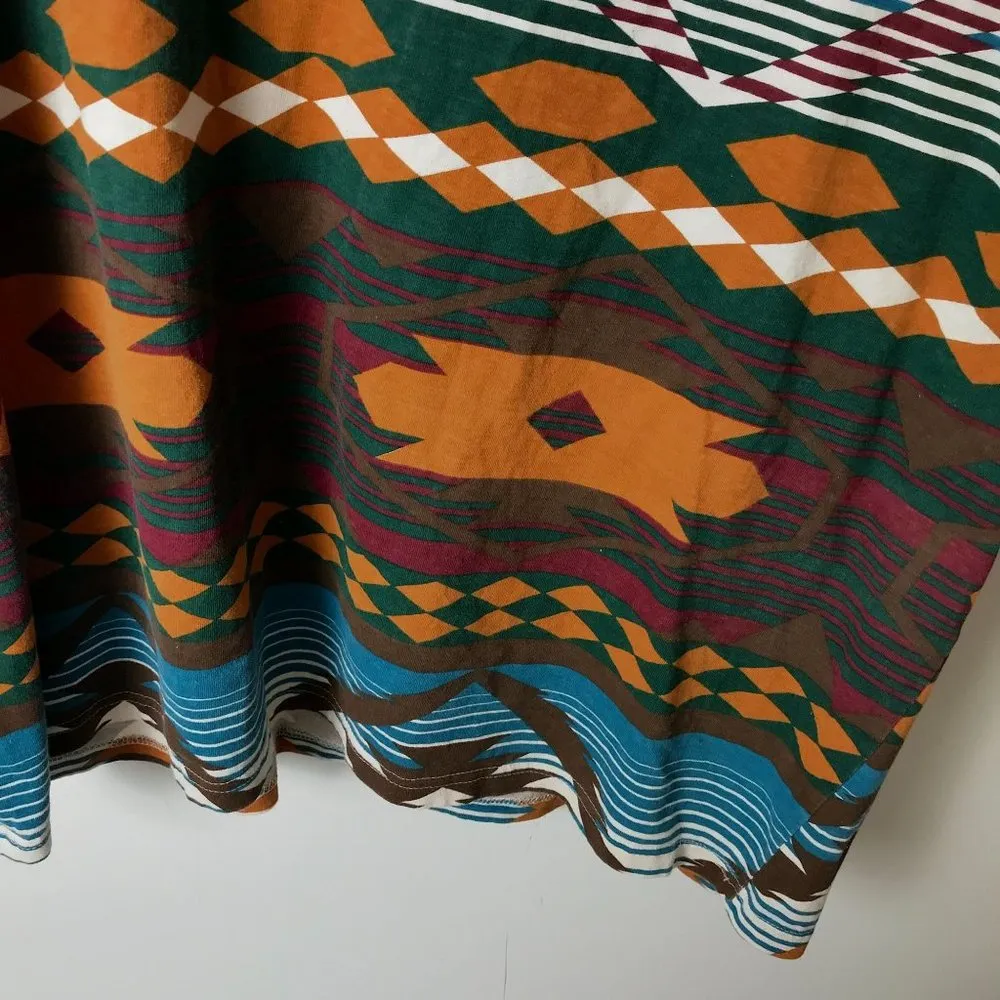 Vintage Gitano T Shirt Womens Plus Size 3X Aztec Southwest All Over Print AOP - Image 4