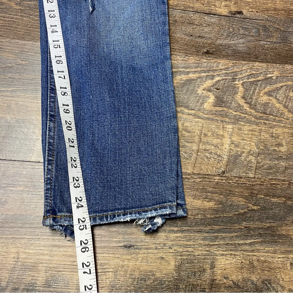 Abercrombie & Fitch Ultra High Rise Ankle Straight Distressed Curve Love 25/0S - Image 9