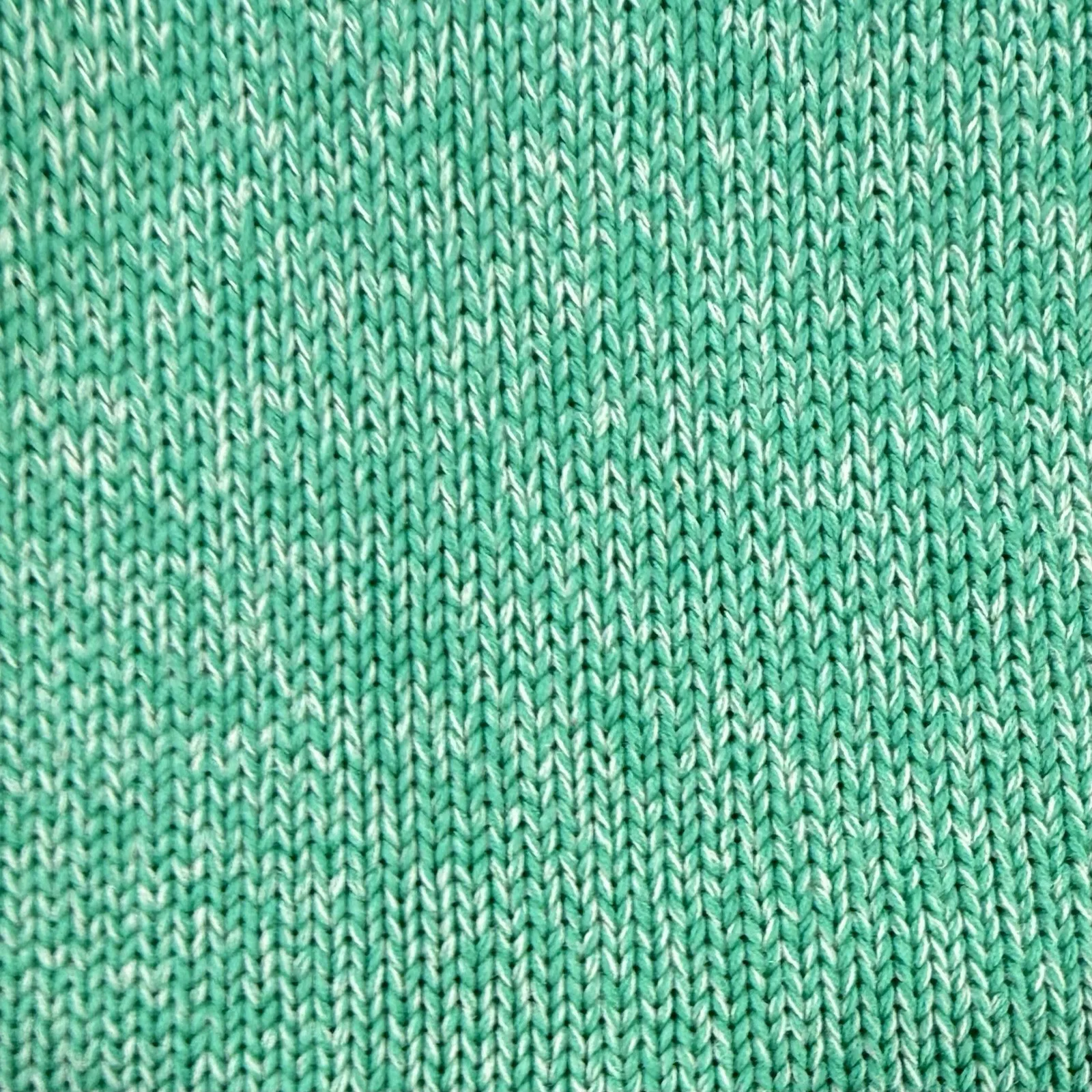 Vintage LL Bean Green Marled Chunky Cotton Notch Neck Pullover Sweater XL PETITE Size undefined - Image 5