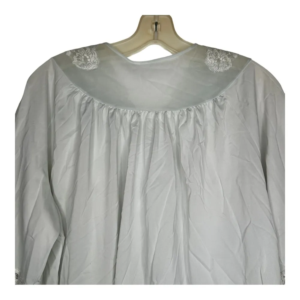 Vintage Shadowline‎ Nylon Cropped Pajama Top Size L - Image 6