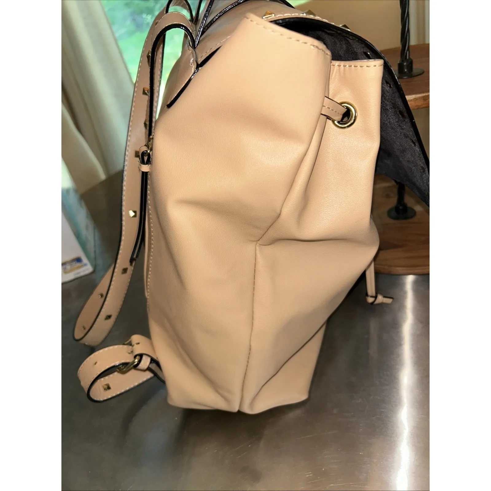 Gianni Bini‎ Vachetta studded backpack - Image 3