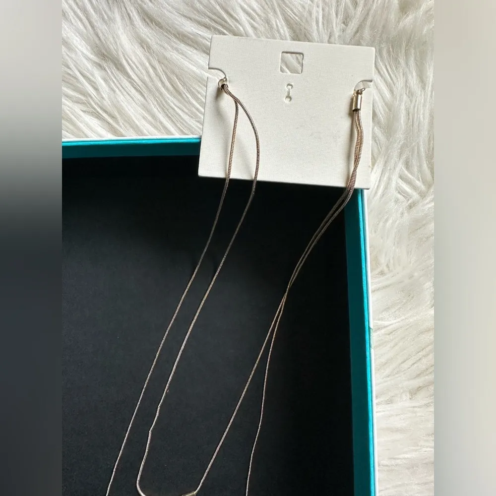 NWT long layered golden necklace - Image 3