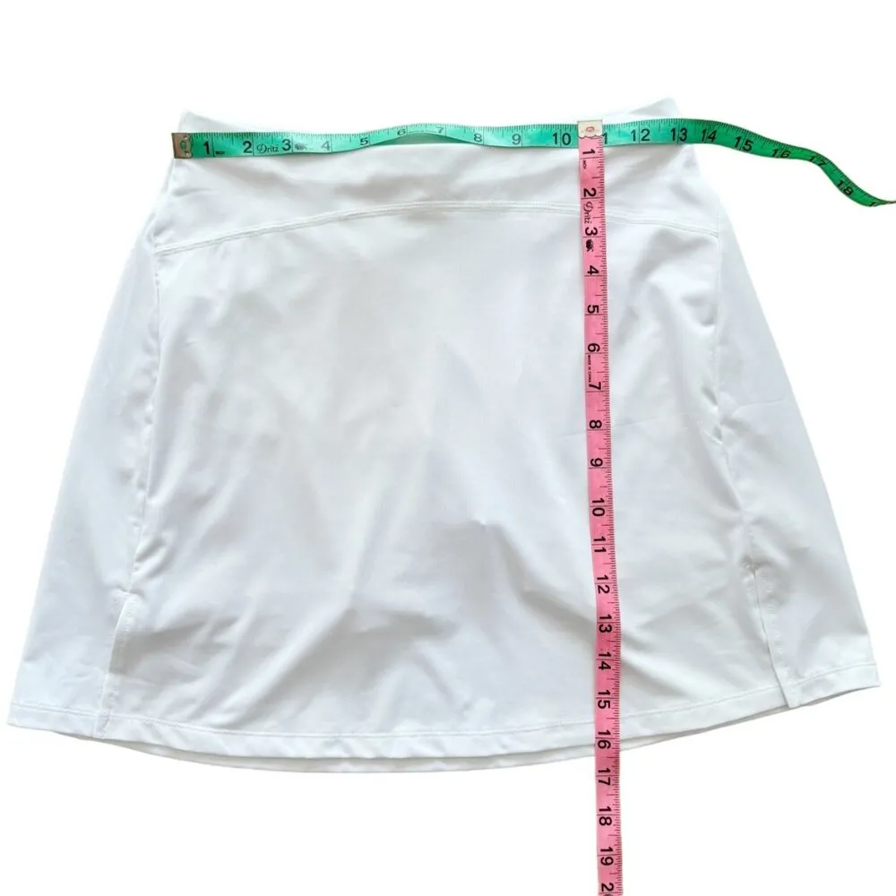 Athletic White Tennis Skirt With Pockets & Shorts Size Small Women’s Skort - Image 7