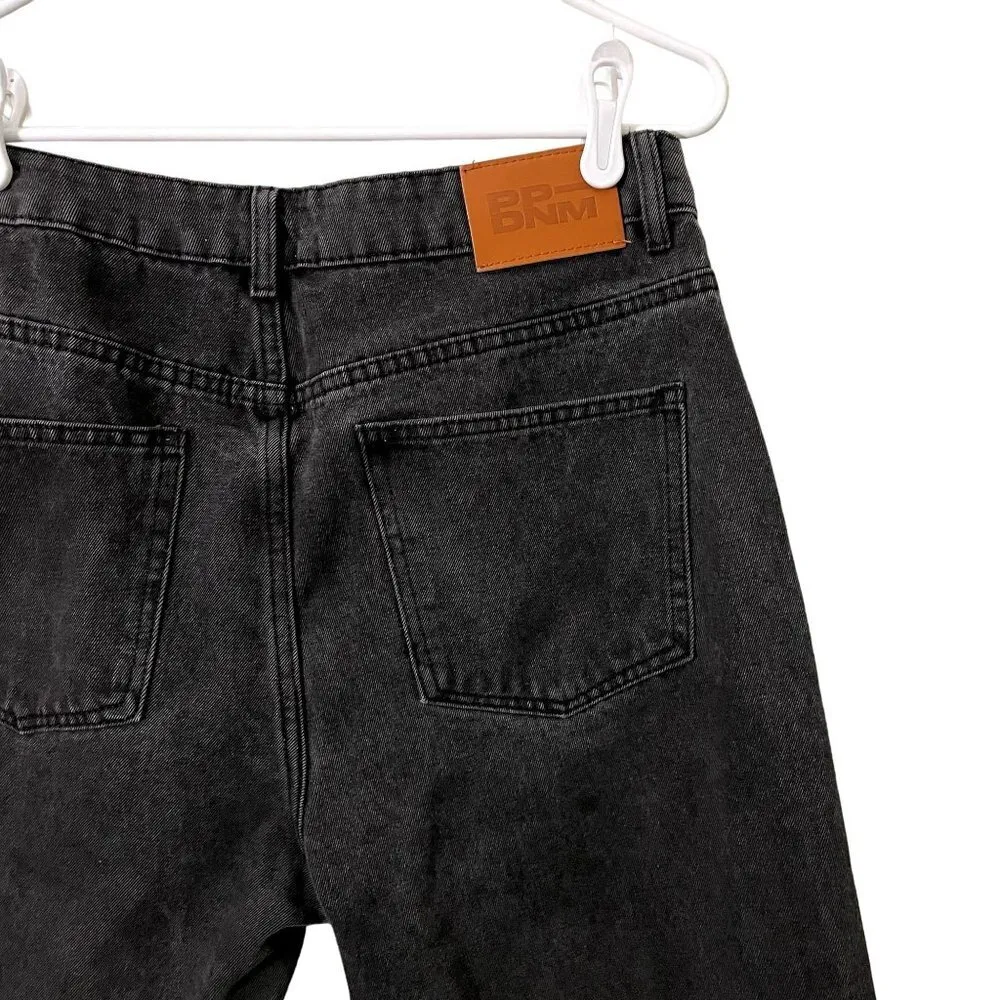 Princess Polly black and white colorblock jeans high waisted mom jeans comfort - Image 6