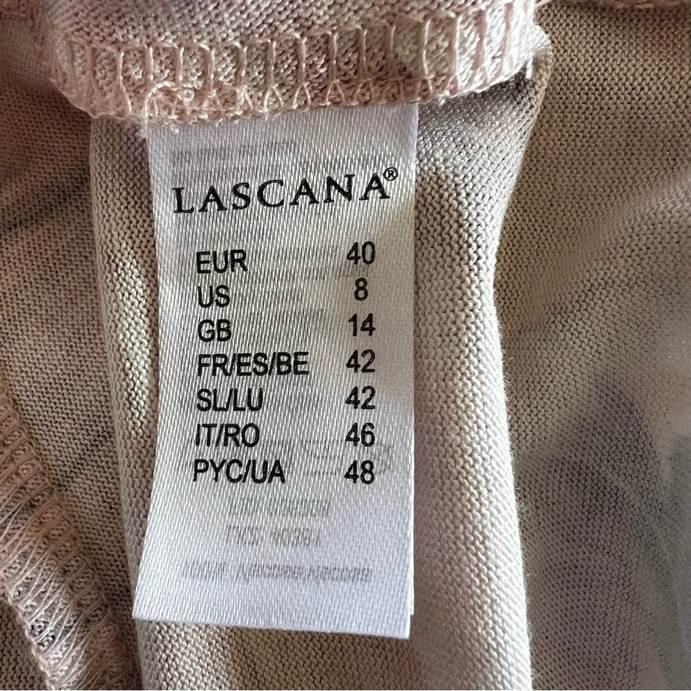 Lascana Maxi Skirt Pink Floral Ruffled Split Front 8 Vacation Brunch Party Mod - Image 17