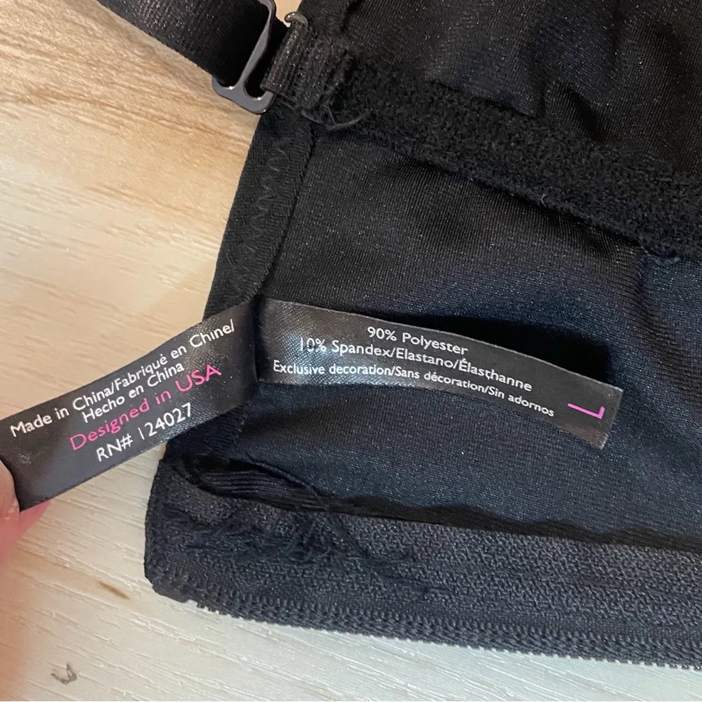 Just One Black Corset With Multicolor Swirl Design And Zip Up Back Size Large - Image 14