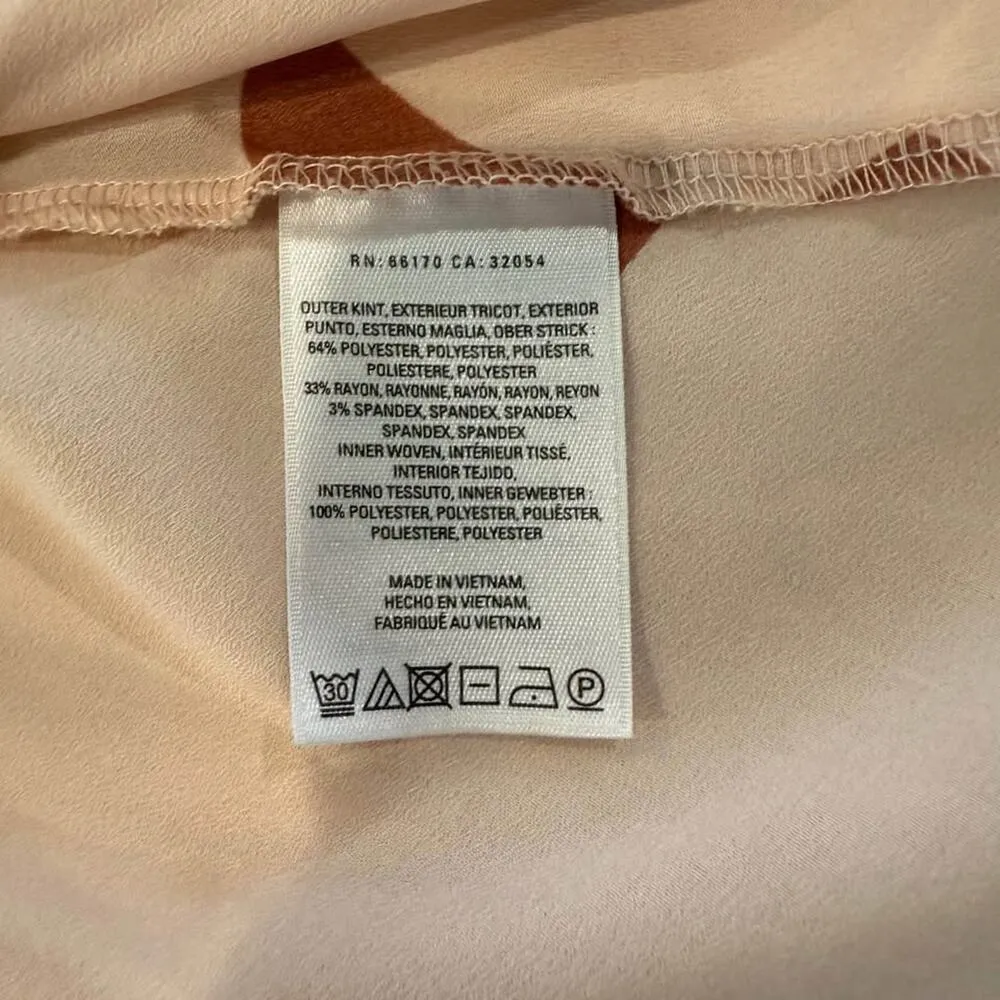 Anthropologie Little Yellow Button Sweater Womens Medium Floral Tunic 3/4 Sleeve - Image 5