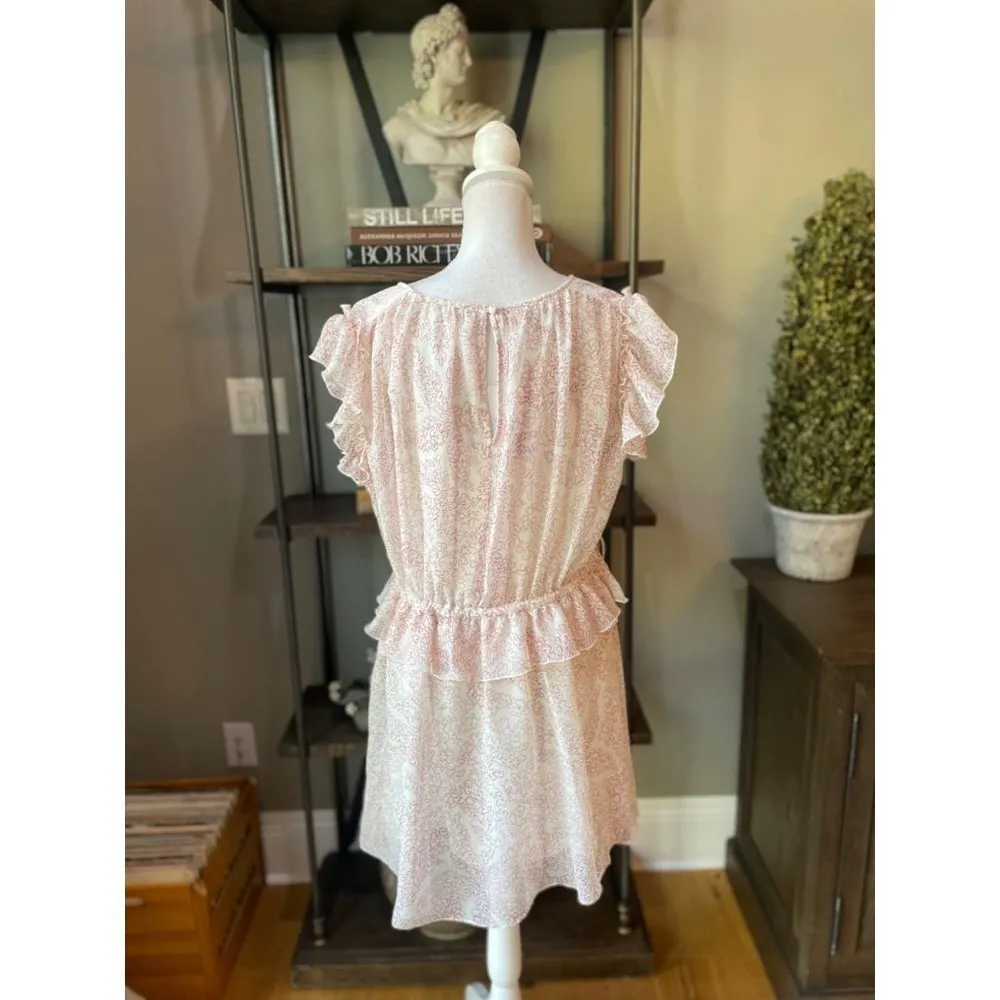 Ted Baker Evelyna Printed Texture GGT Mini Dress Ivory Womens Size 3 Medium 8 - Image 11