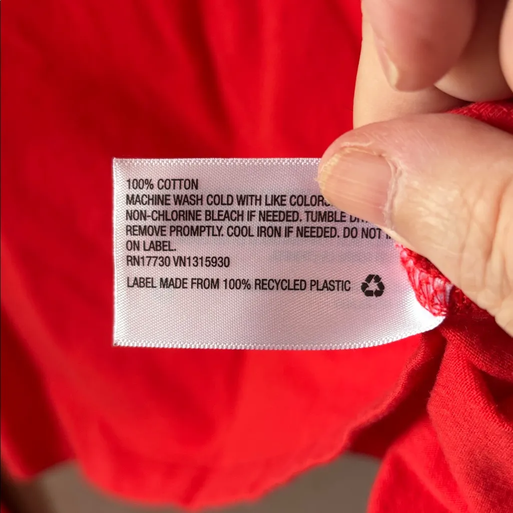 Wild Fable Vibrant Red Crew Neck Top large - Image 4