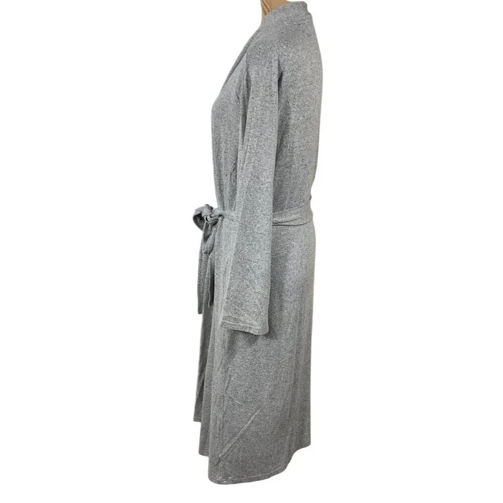 Natori Women's Robe Lounge Cardigan Belted Heather Grey Size S Small Gray - Image 2