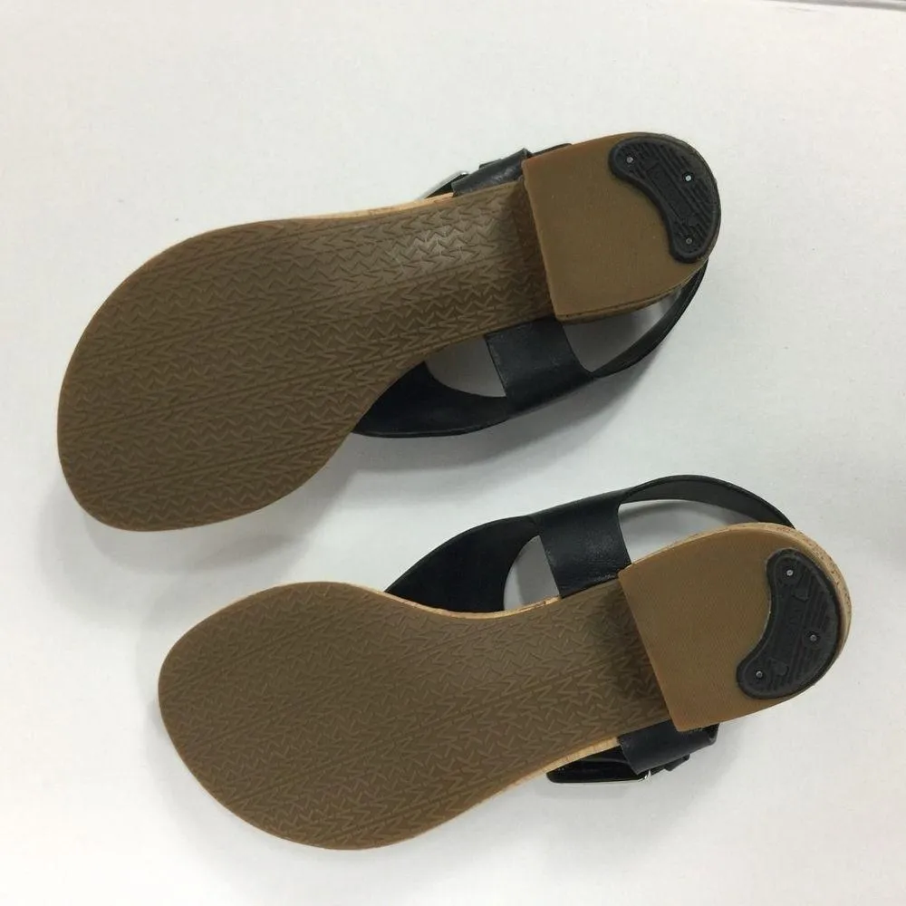 Michael Michael Kore London Thong Black Sandals Size 5.5 - Image 9