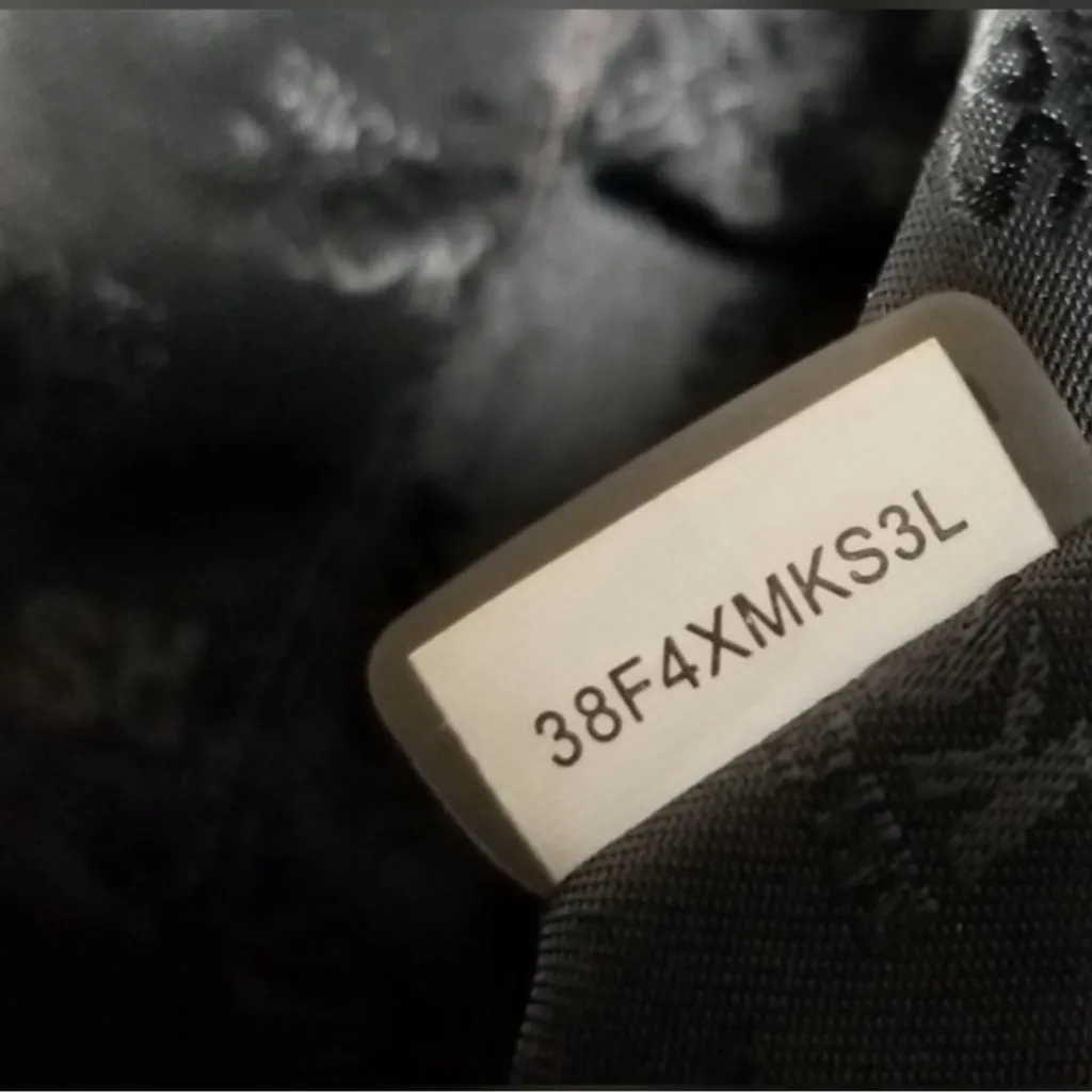 MICHAEL Michael Kors Black Pebbled Leather & Faux Python Bowler Satchel - Image 10