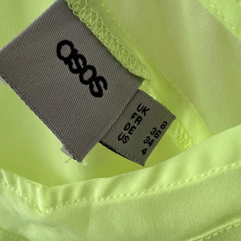 ASOS Neon Yellow Tank Top - Image 4