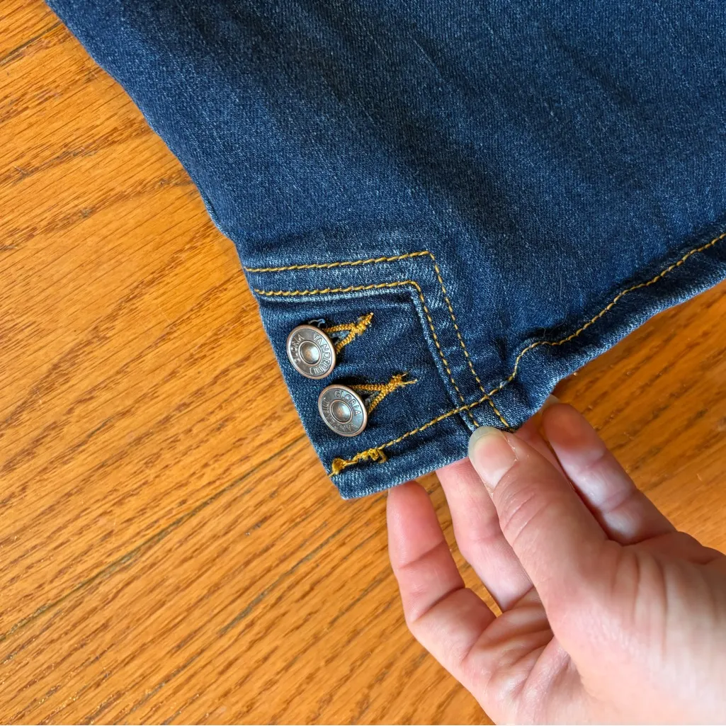 Gloria Vanderbilt Slimming Capri Jeans Denim Size 6 Mid Rise Stretch Skimmer - Image 4