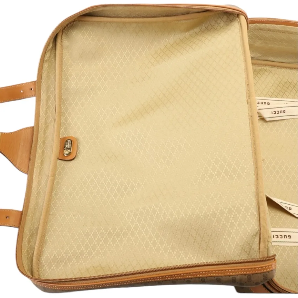 EVC Gucci Micro GG Coated Canvas and Leather Travel Bag Luggage Tag, lock, key - Image 9