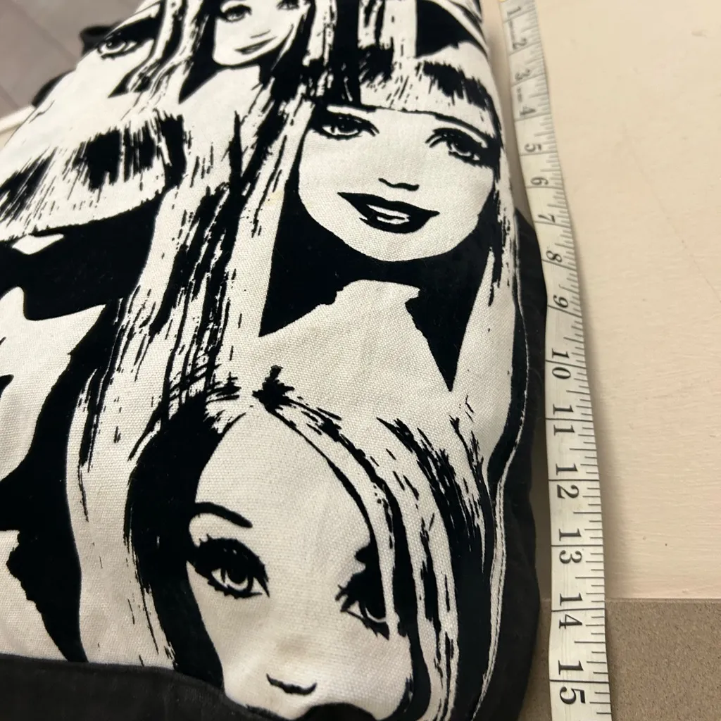BARBIE Stylish Black and White Tote Bag - Image 6