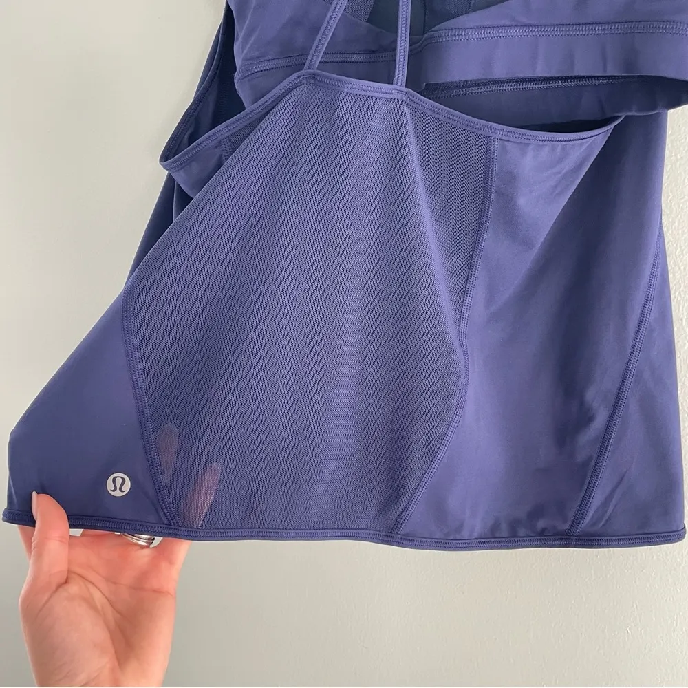 Lululemon Mesh Detail Tank Top Navy 6 - Image 7