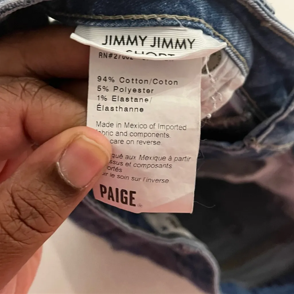 jimmy jimmy short paige‎ denim shorts size 30 - Image 5