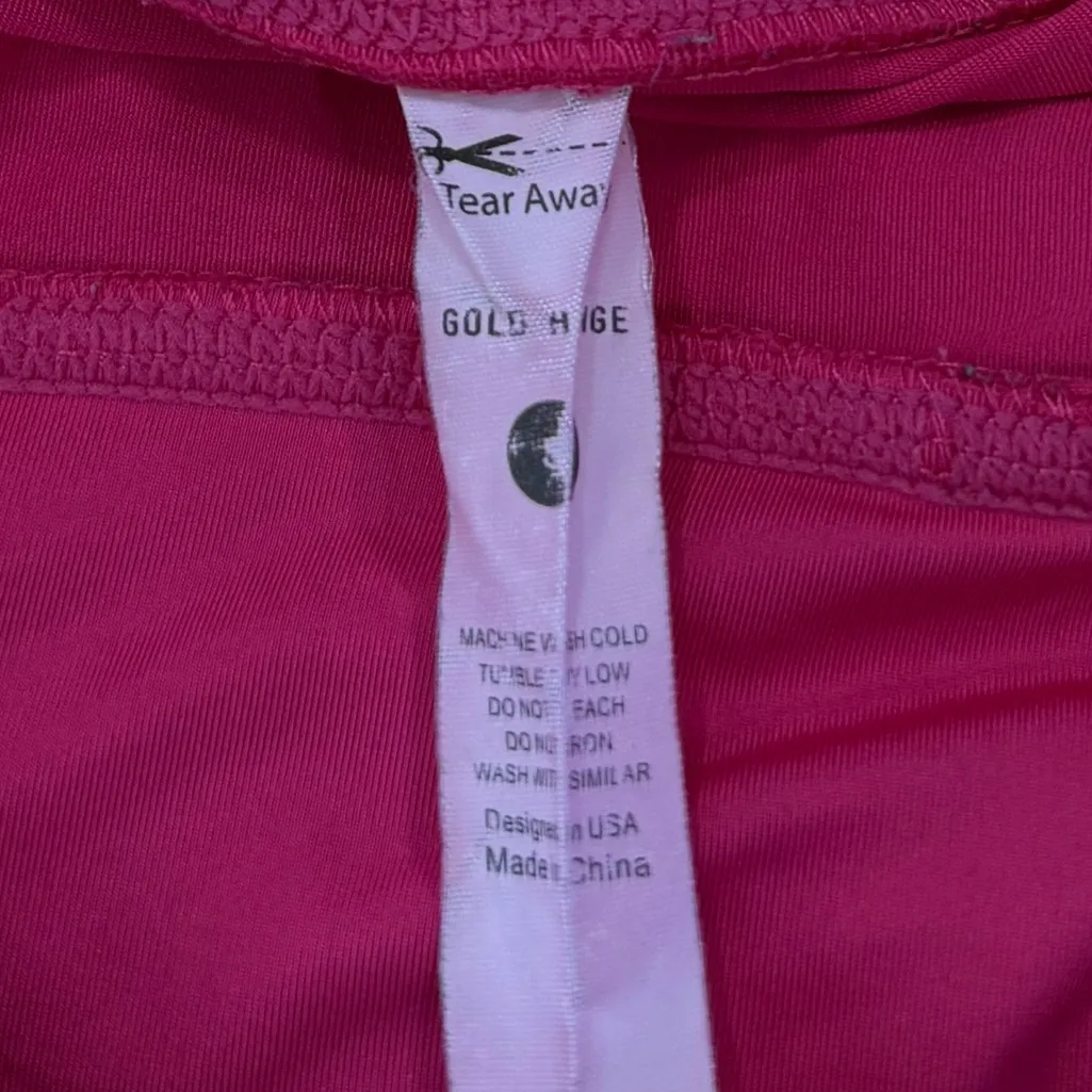 Gold Hinge Women's Pleated Tennis Skirt Hot Pink size Small - Image 6