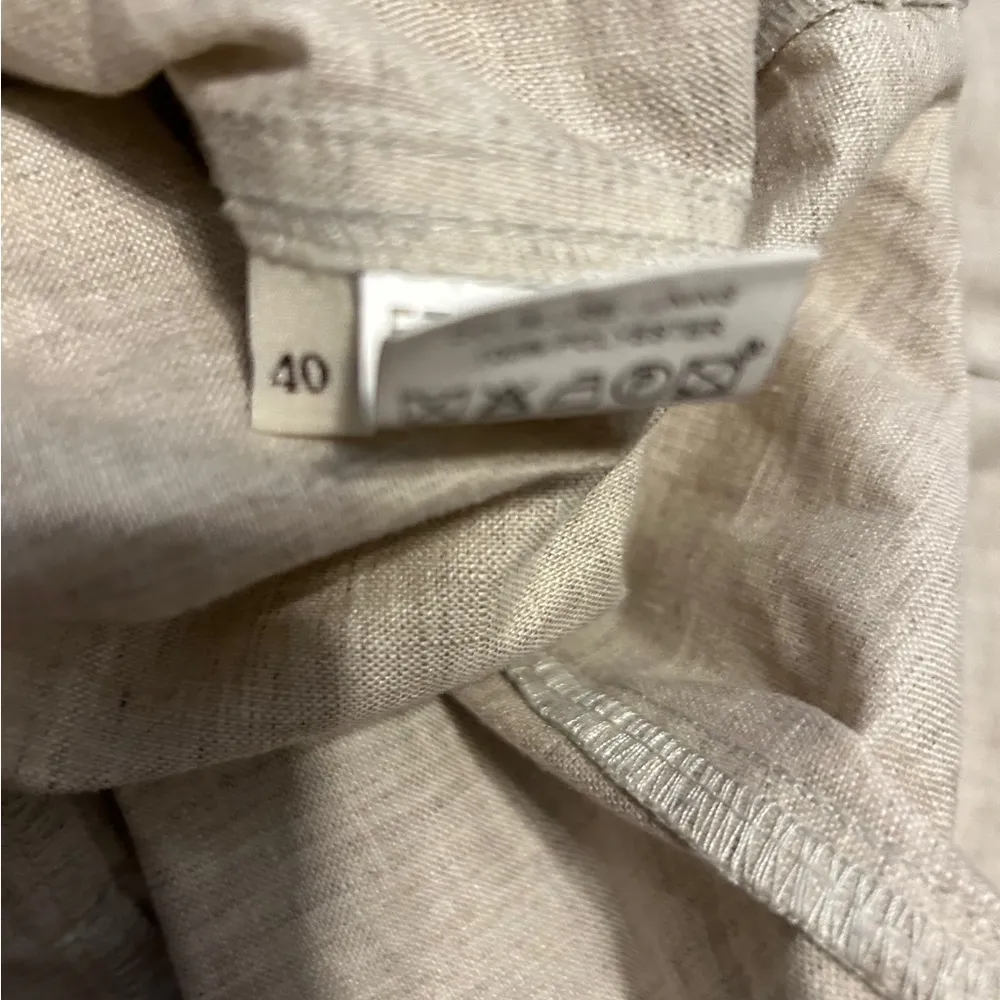 Et dieu crea la femme beige asymmetrical trench rain coat size 40 - Image 7