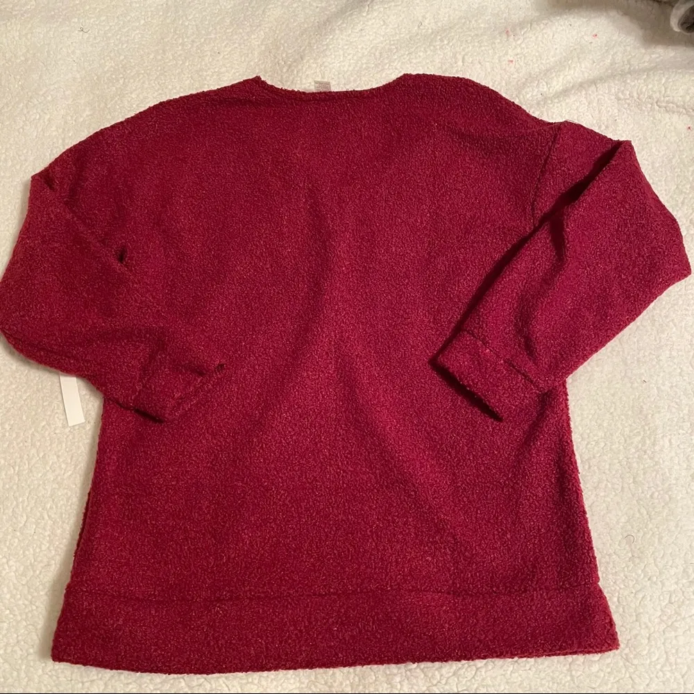 Caslon Faux Shearling Teddy Sweater - Image 4
