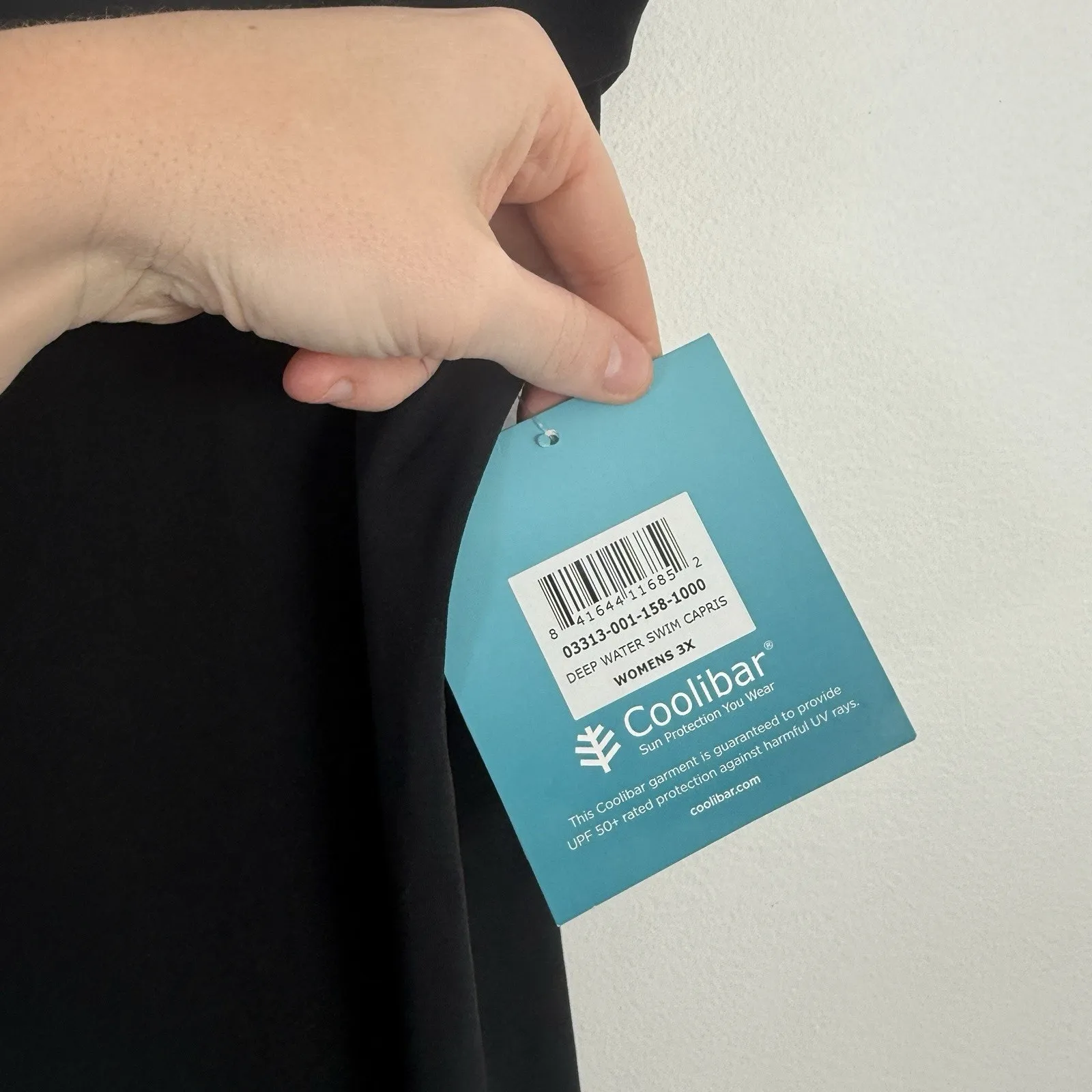 Coolibar Deep Water Swim Capris Black Modest NEW Womens Plus 3x - Image 4