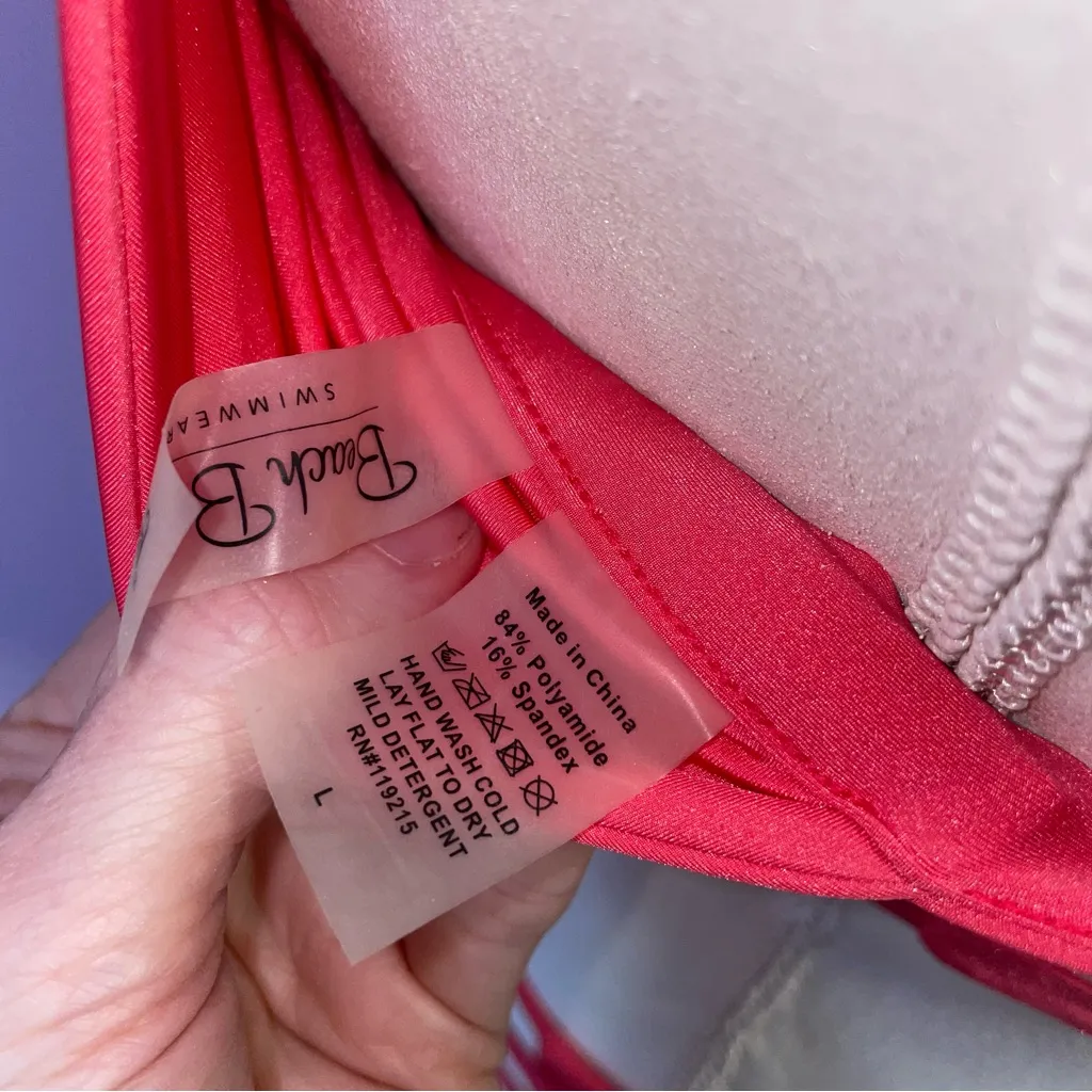 Beach Bunny Bikini Set Women L Swimwear Lingerie Bandage Wrap Skimpy Cheeky Sexy - Image 8