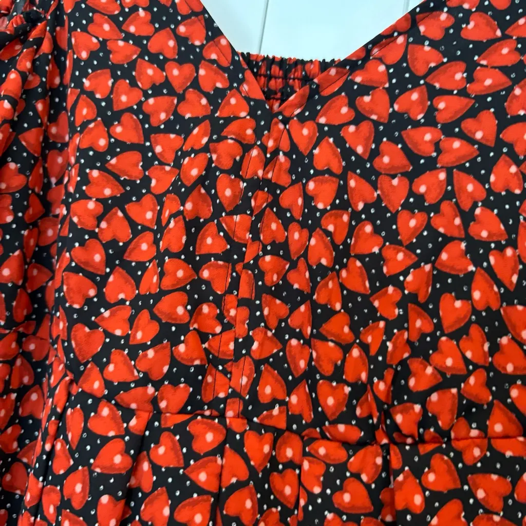 Disney Alice Through The Looking Glass Heart‎ Print Cold Shoulder Dress Size XS - Image 8