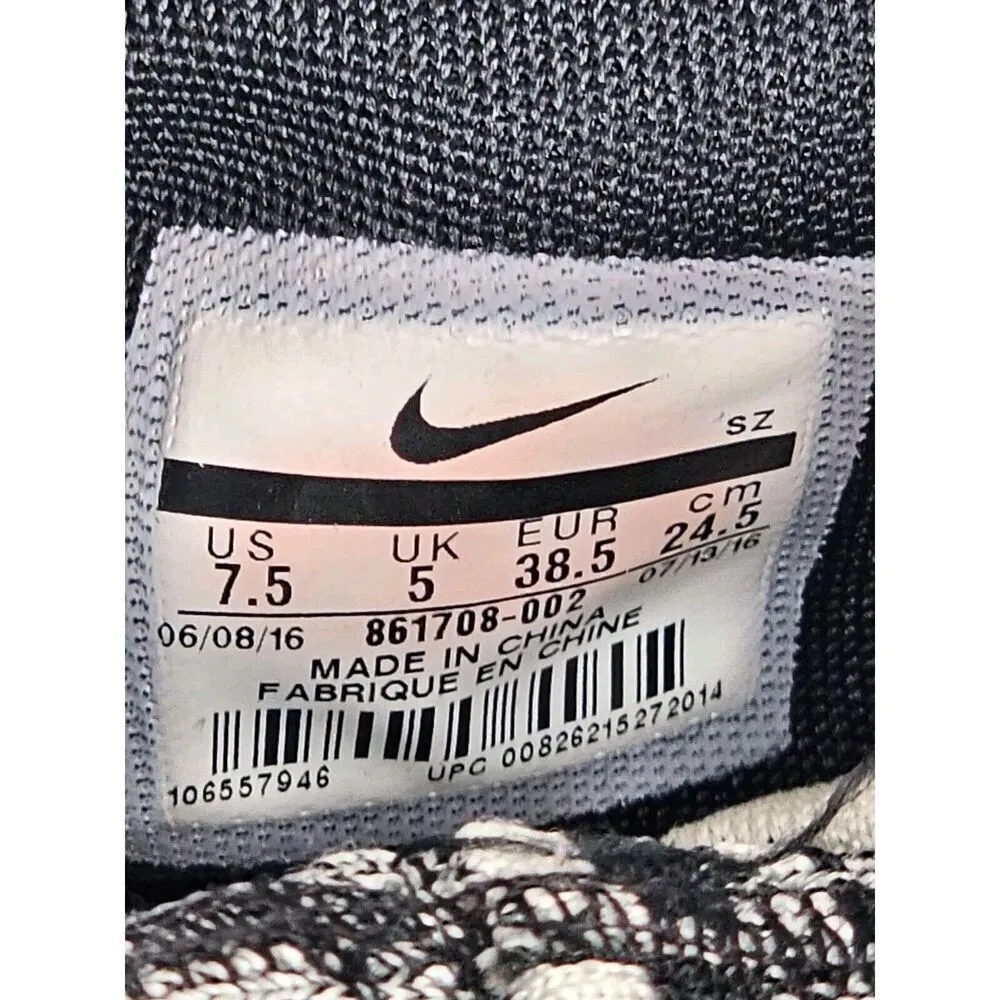 Nike Roshe Two Hi Flyknit OREO Womens Size 7.5 Sneaker Boots Athletic Shoes - Image 9