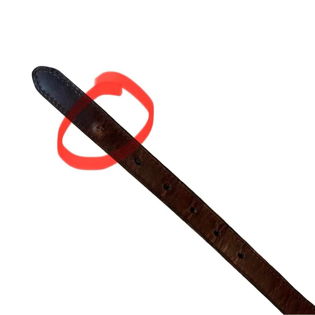 Vtg B.A.S. 95 Braided Leather Concho Western Belt Etched Floral Buckle Brown - Image 15