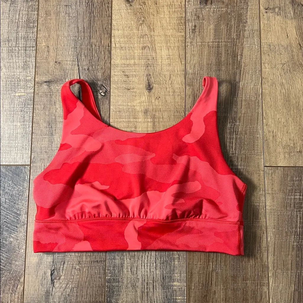 Offline by Aerie Red Camo Sports Bra Workout Size XXL - Image 3
