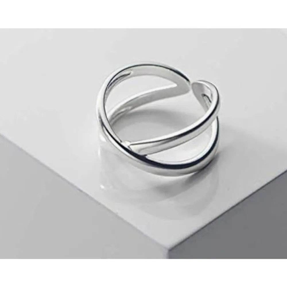 NEW Solid Unisex 925 Sterling Silver Cross Ring, Adjustable‎ - Image 8