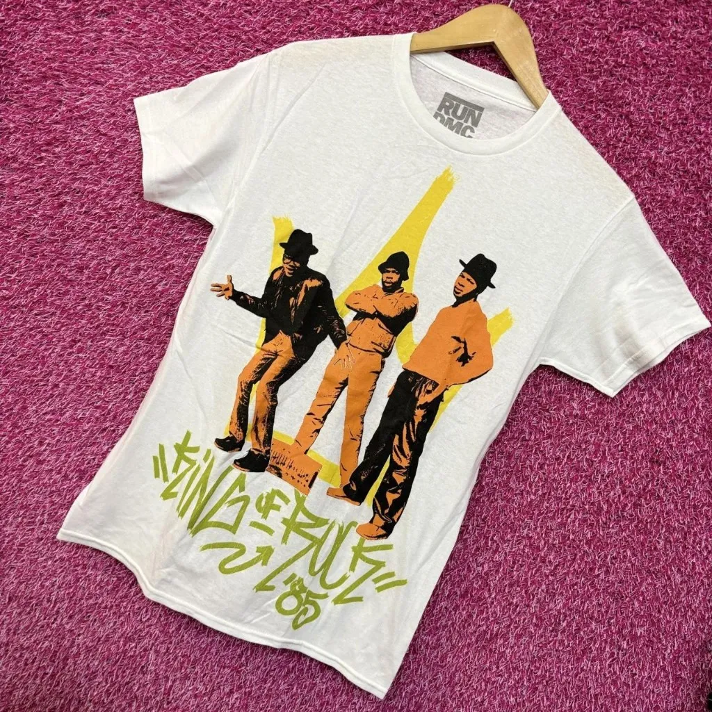 Run DMC King of Rock 85' Rap tee size small - Image 3