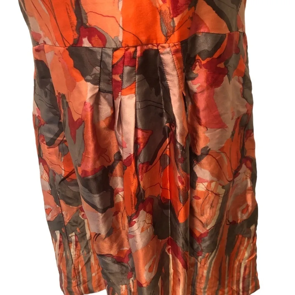 Fall Floral SILK Dress Sz. 4 Empire Waist POCKETS Photo Shoot - Image 7