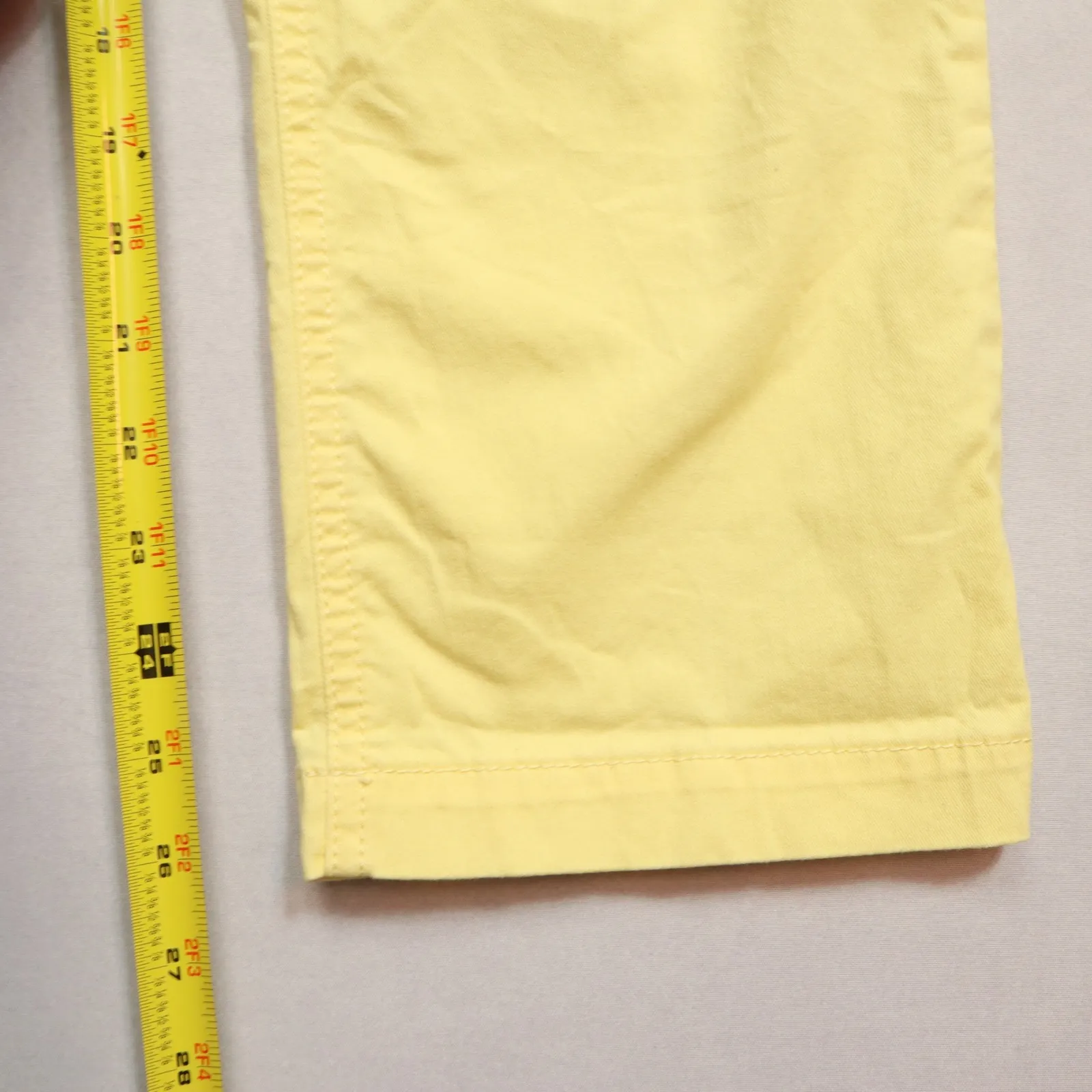 Loft Yellow The Monroe Slim Colorful Soft Tapered Pastel Vibrant Chino Pants 8 - Image 8