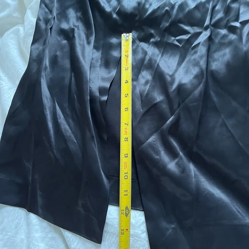 NWT: Zara Black Satin Evening Dress - Image 7