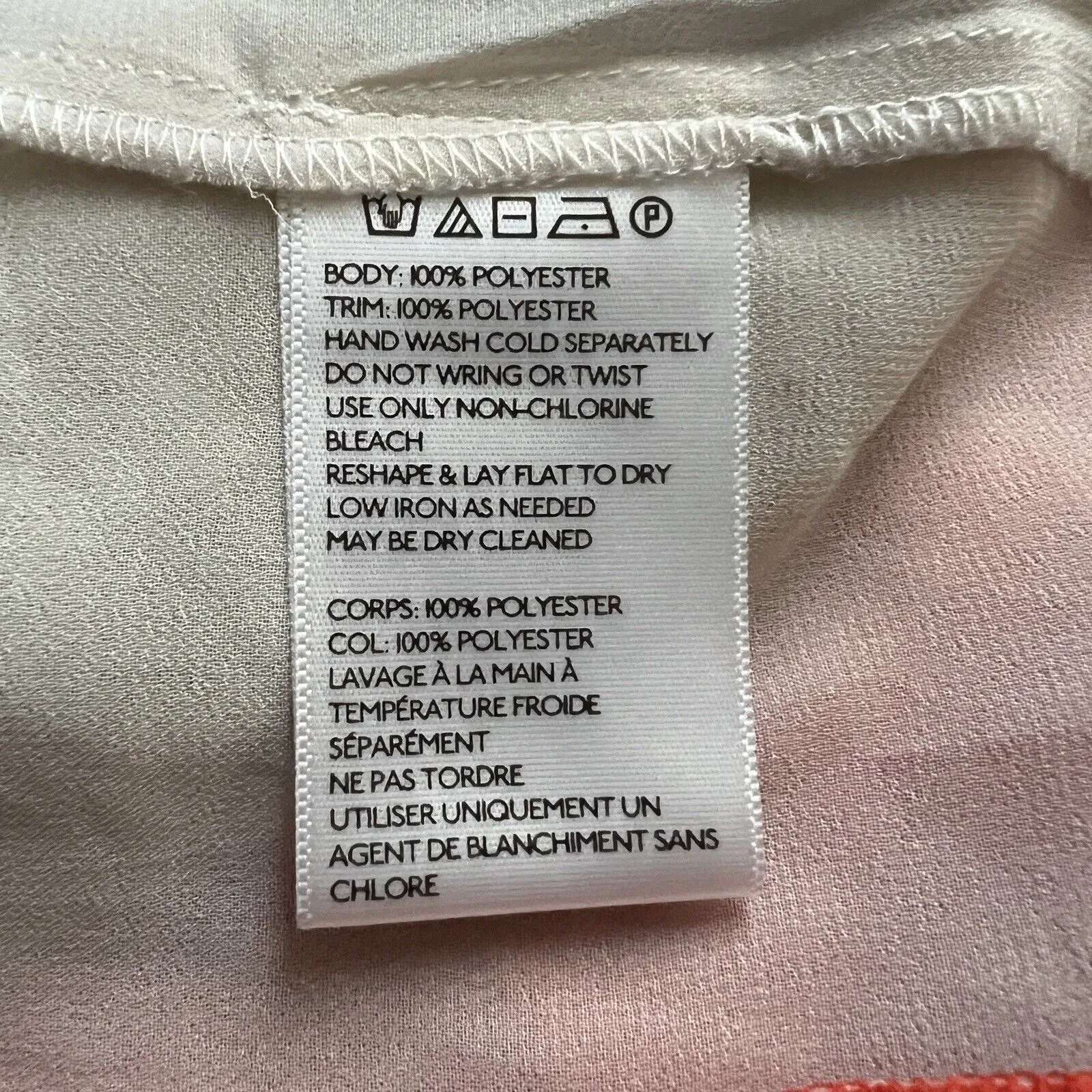 Urban Outfitters Cooperative Blouse Navy Blue Orange Slit Open Back Semi Sheer - Image 7