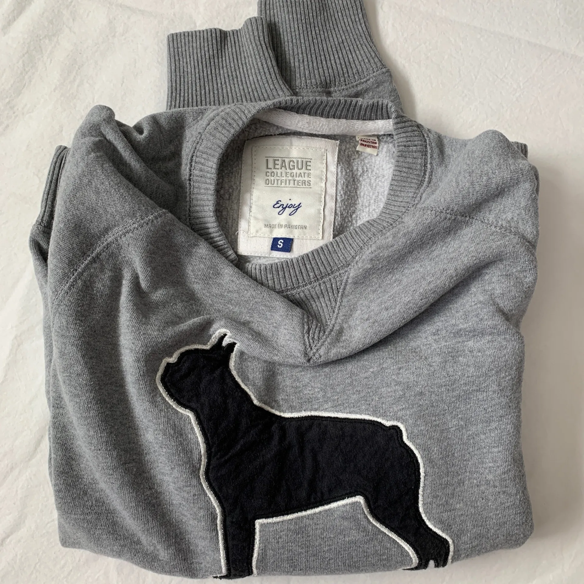 League  Boston University Grey Bulldog Sweatshirt - Image 2