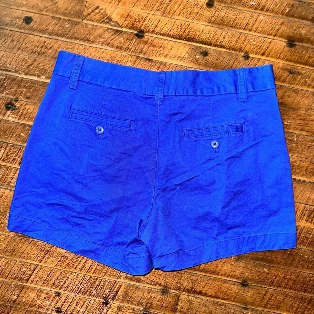 Khakis by Gap the 4” bright blue flat front chino shorts - Image 3