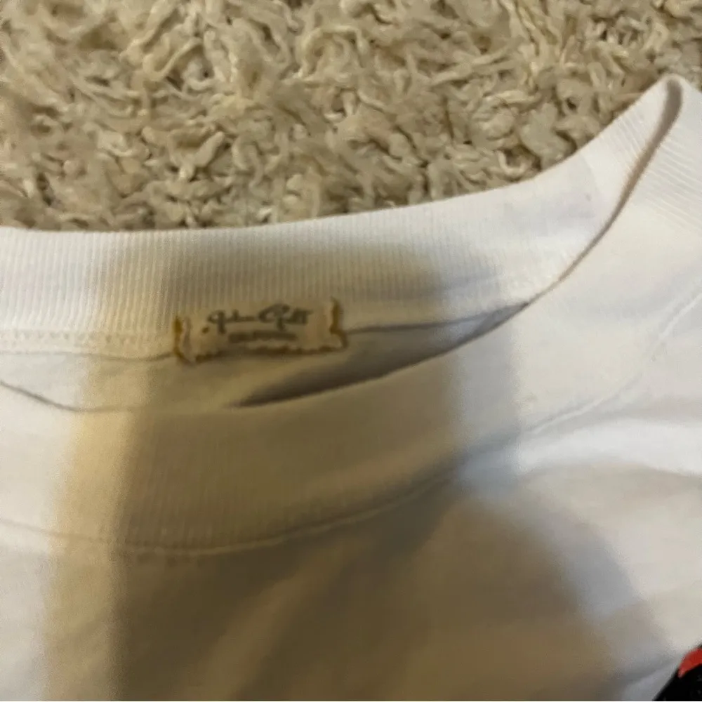 Vintage John Galt St. Barth LongSleeve White T-Shirt Size Medium - Image 4