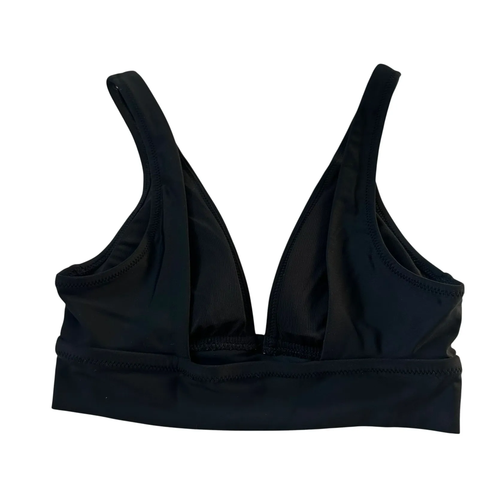 Aerie Black Wireless Triangle Real Good Bralette Women's Size XS | 54-6 - Image 2