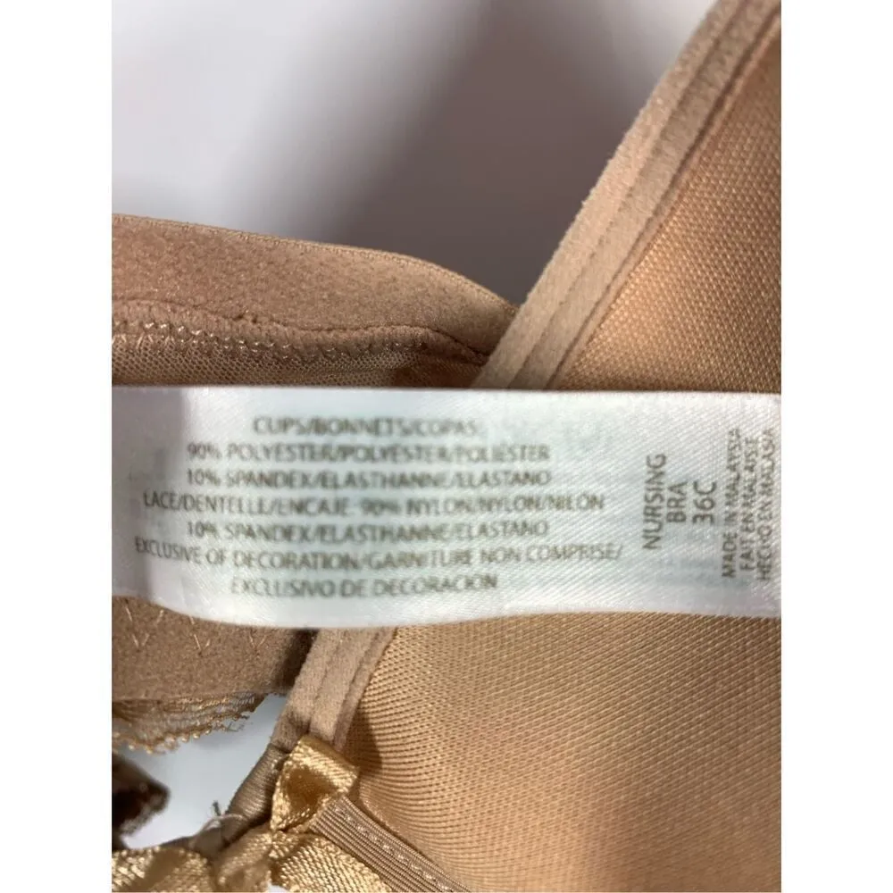 Rosie Pope maternity nursing bra size 36C Tan - Image 10